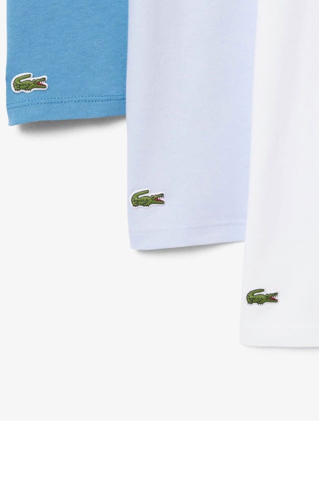 Lacoste Lacoste Men's 3 Pack T-Shirts Black/Blue/White - 2