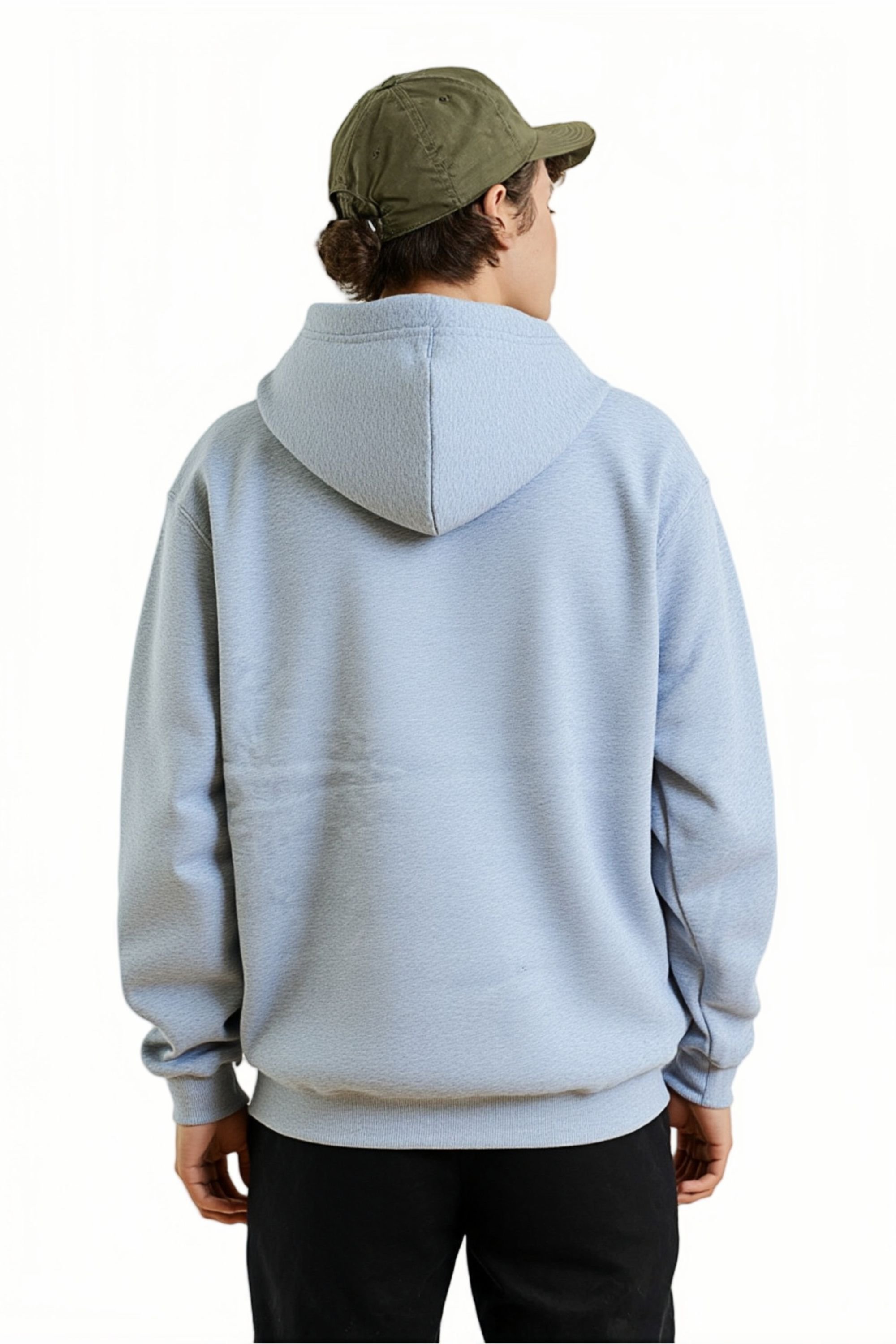 SweetLook SweetLook Men's Plain Full Zip Up Polyester Hoodies for Men Uk in Light Grey - 2
