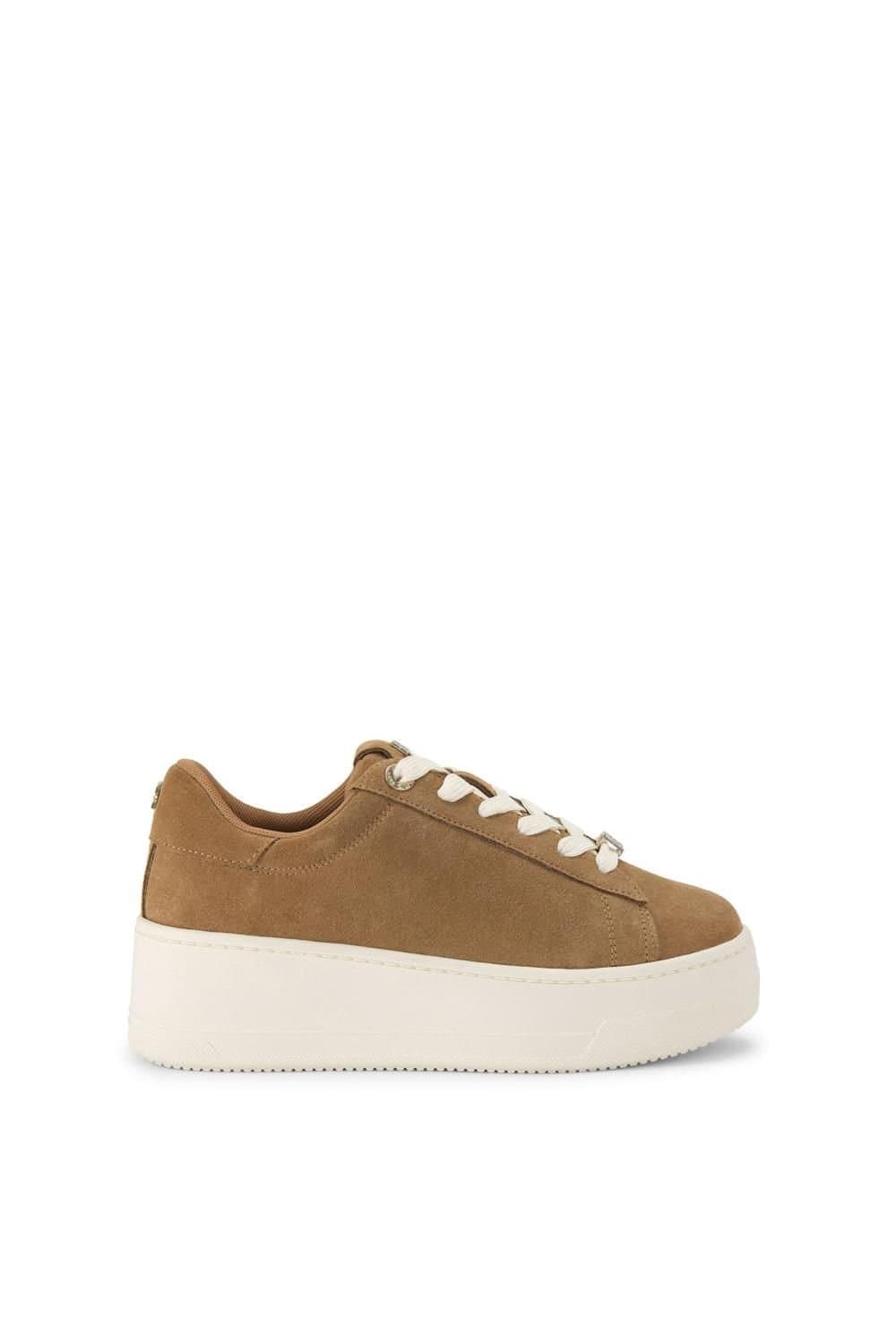 KG Kurt Geiger KG Kurt Geiger Women's 'Logic' Suede Trainers in Camel