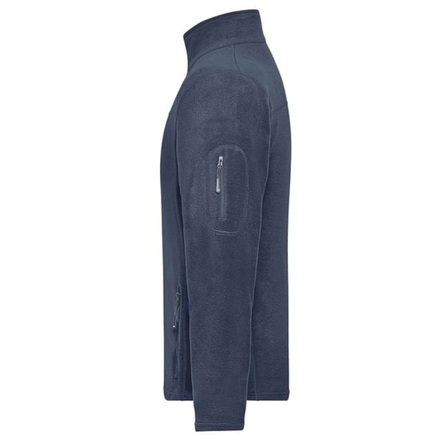 James and Nicholson James and Nicholson Men's Strong Work Fleece Jacket in Navy - 3
