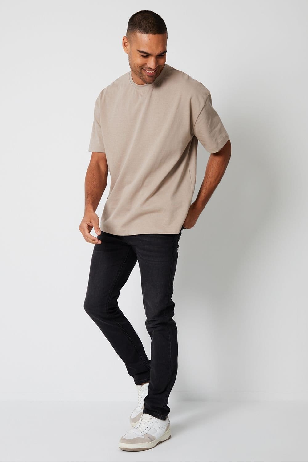 Threadbare Threadbare Men's 'Islington' Slim Fit Jeans With Stretch in Grey - 4
