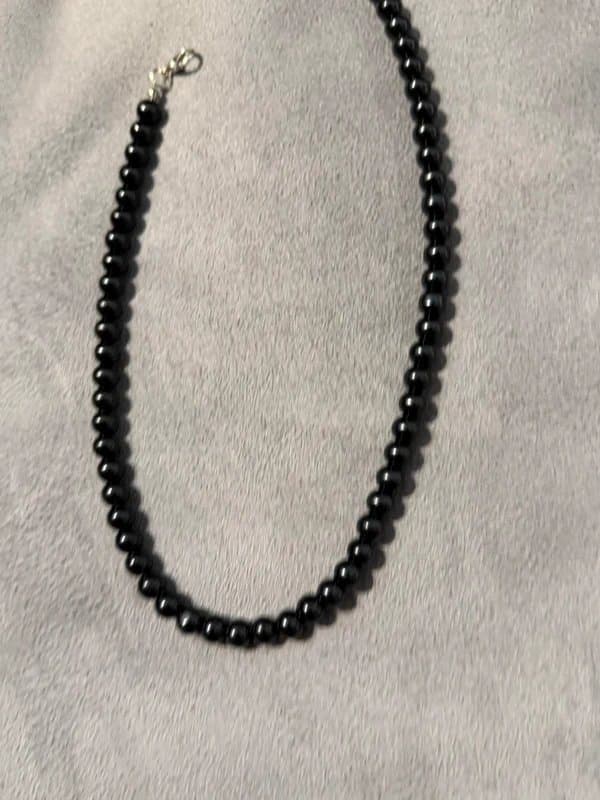 ASOS Black pear necklace