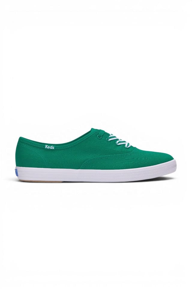 keds Keds Women's Champion Originals Canvas Lace-Up in Green - 2