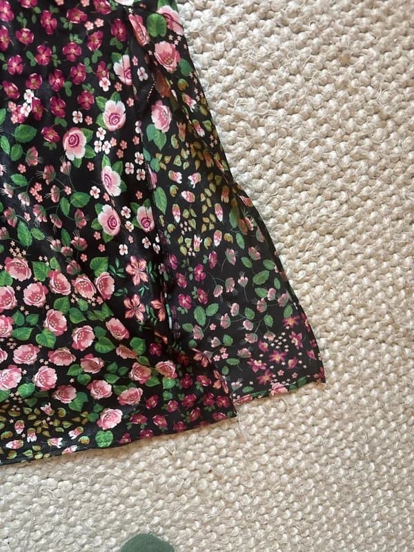 Topshop Topshop satin skirt with slit