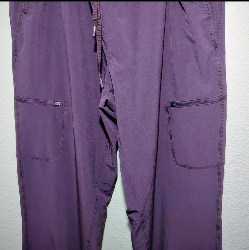 Eddie Bauer Eddie Bauer Women’s Jogger Pants Purple Fleece Lined Drawstring Size 14