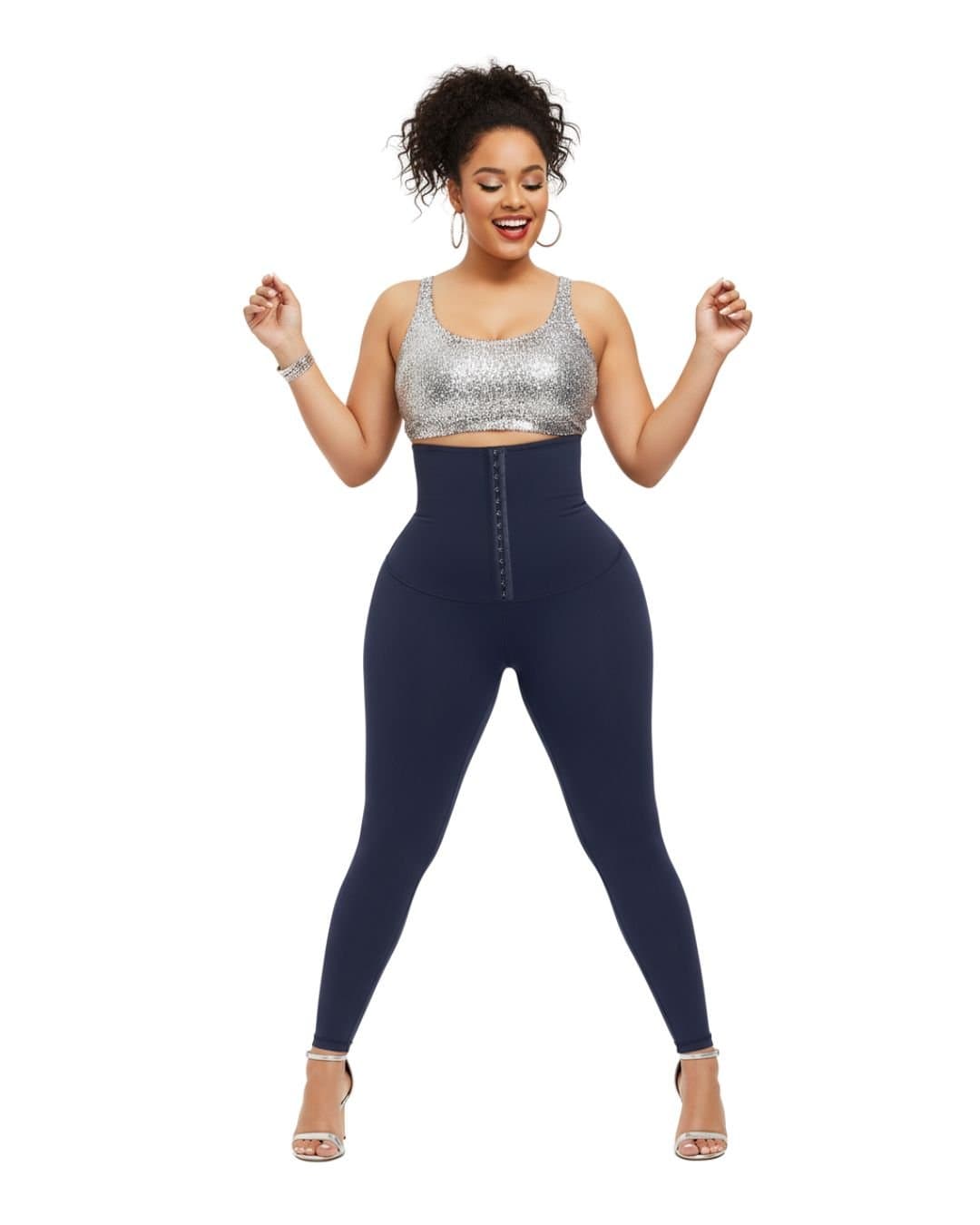 GWB Shapewear GWB Shapewear Navy High Waist Tummy Control Leggings