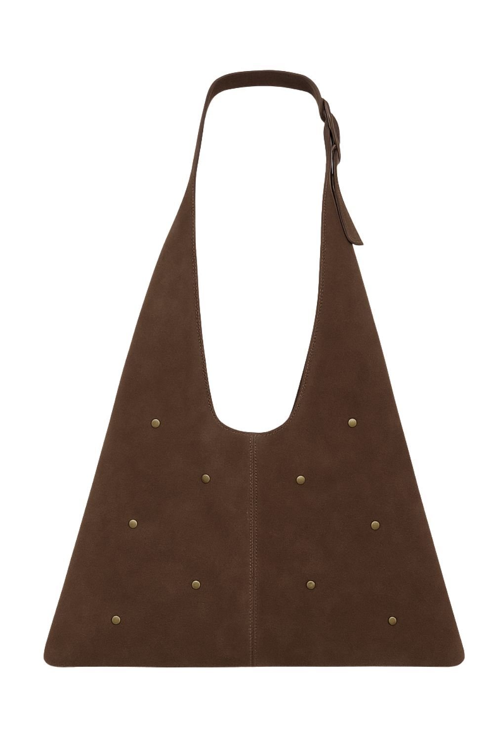 Barneys Originals Barneys Originals Women's Real Suede Shoulder Bag With Studs in Brown - 2