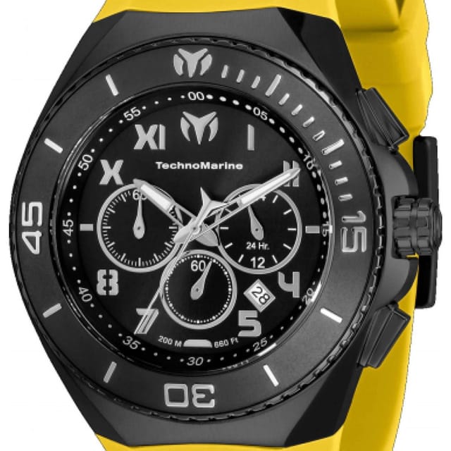 TechnoMarine TechnoMarine Men's TM-220001 Manta 48mm Quartz Watch in Yellow - 2