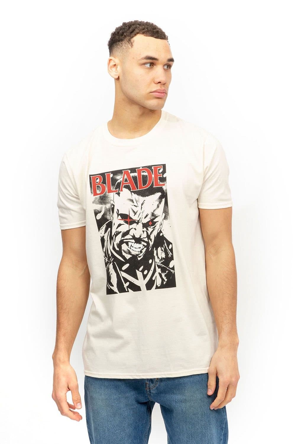 Blade Blade Men's Stare Cotton T-Shirt Beige