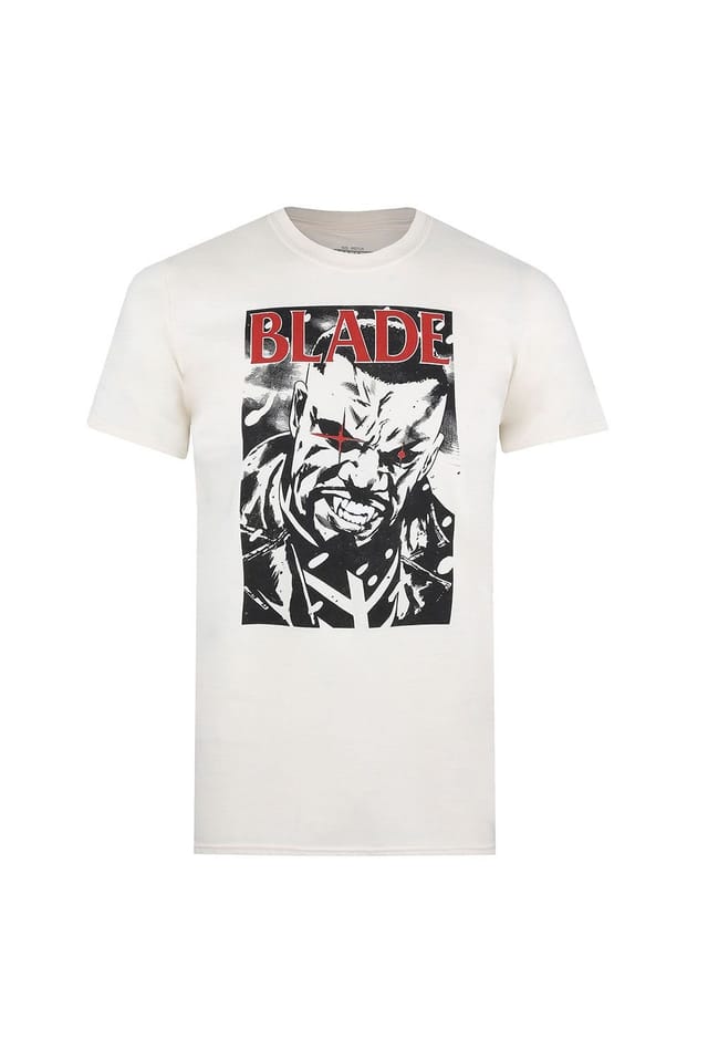 Blade Blade Men's Stare Cotton T-Shirt Beige - 2