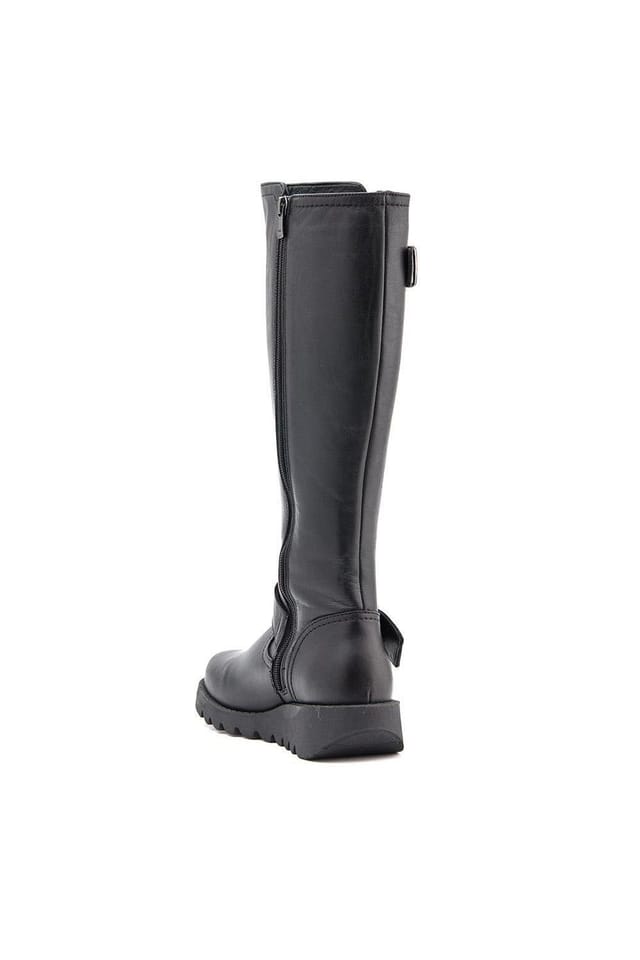 Jones Bootmaker Jones Bootmaker Women's Darlene Leather Long Boots in Black - 3