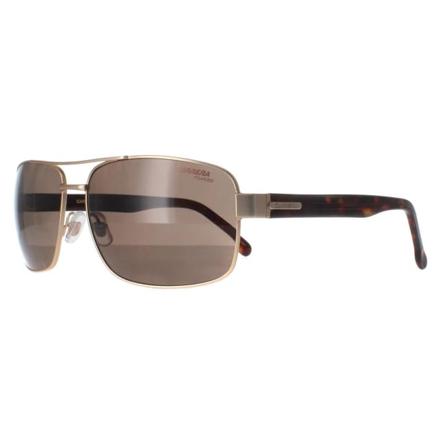 Carrera Carrera Men's Rectangle Gold with Havana Bronze Polarized 8063/S - 2