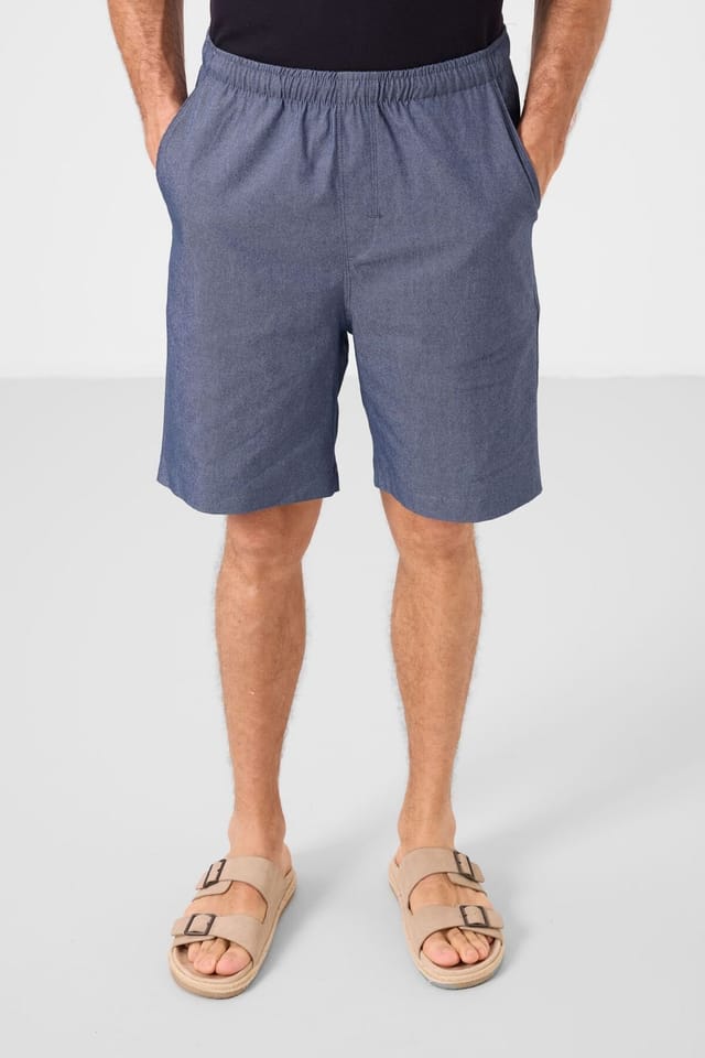 Tommy Life Tommy Life Men's Chino Shorts in Mid Blue - 2
