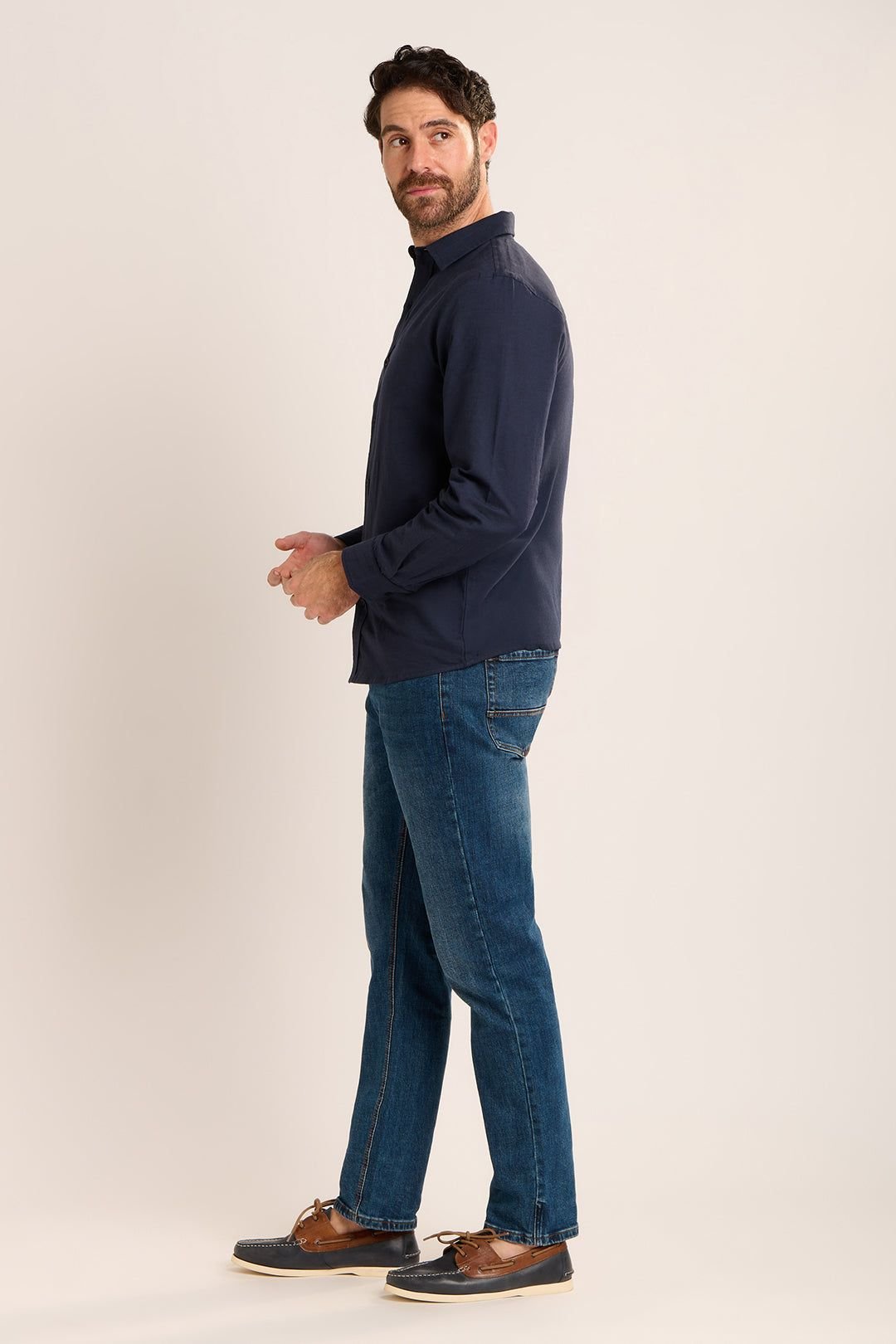 Brakeburn Brakeburn Men's NITHSDALE SHIRT in Navy - 2