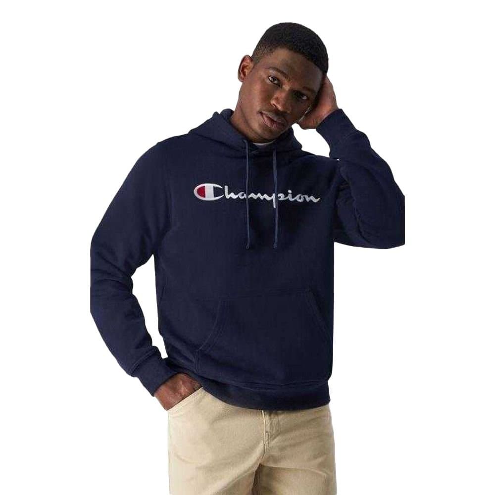 Champion Champion Men's Logo Hoodie in Navy