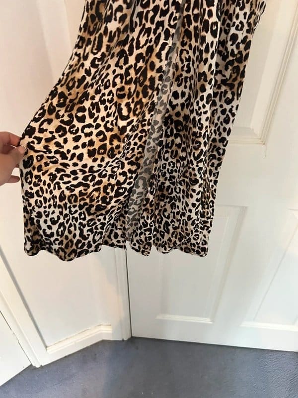 Bershka Bershka Leopard Print Satin Maxi Skirt - 1