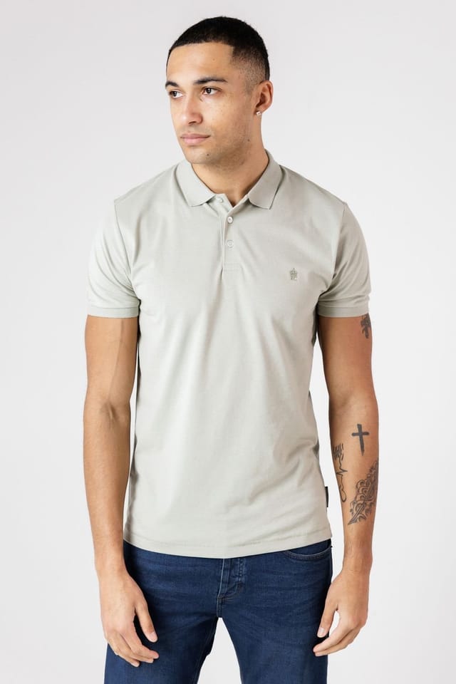 French Connection French Connection Men's 3 Pack Cotton Short Sleeve Polo Shirts in Pink - 2