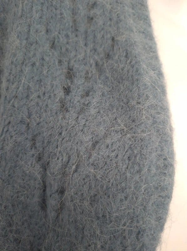 Wyse London Blue Alpaca Blend Open Front Cardigan Size M/L