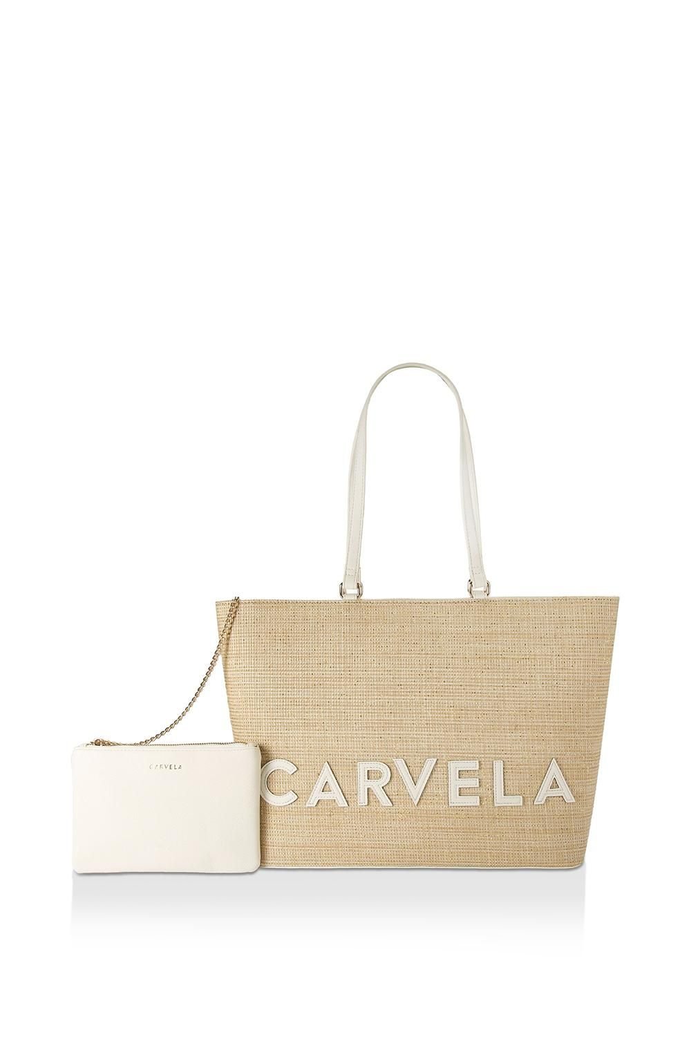 Carvela Carvela Women's 'Frame Winged Shopper' Bag in Beige - 1