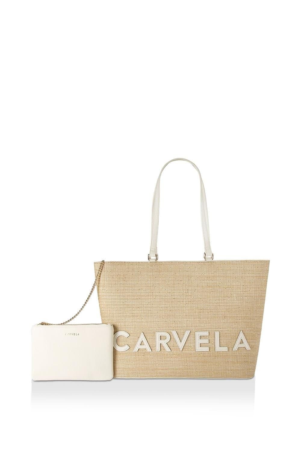 Carvela Carvela Women's 'Frame Winged Shopper' Bag in Beige
