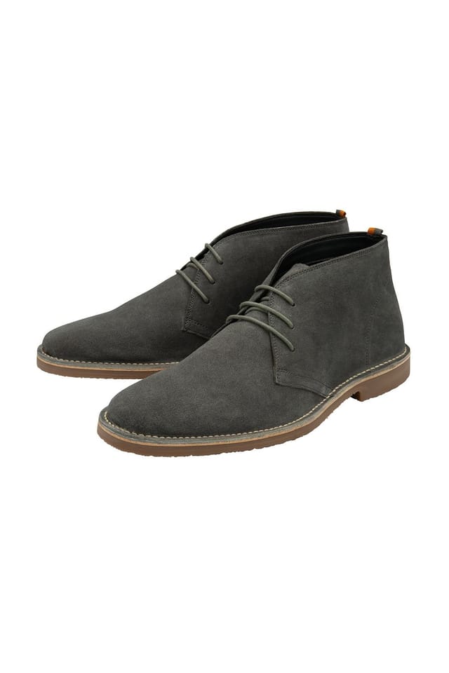 Frank Wright Frank Wright Men's Suede 'Edwin' Desert Boots in Grey - 2