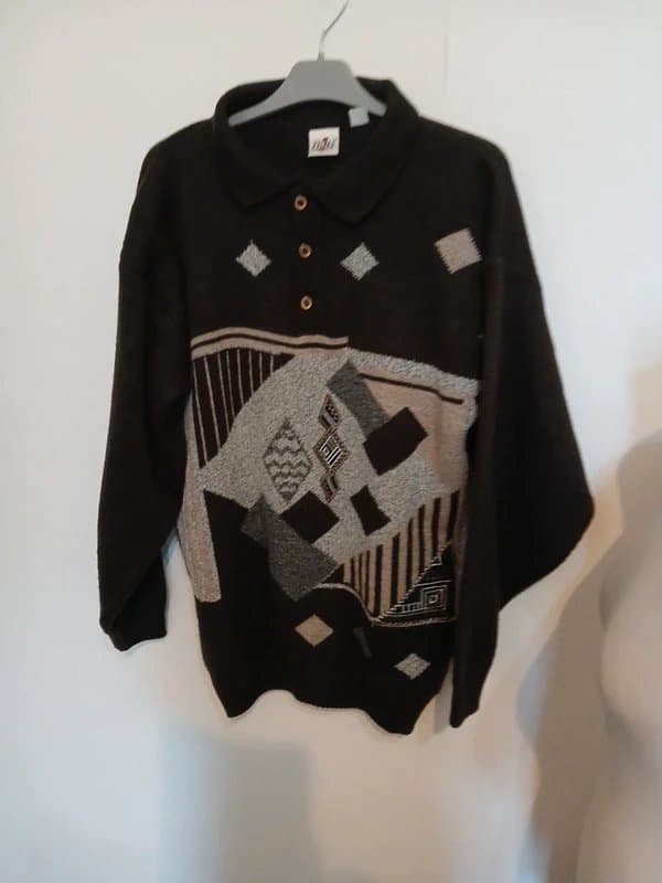 Reclaimed Vintage Mens vintage retro jumper large 80s