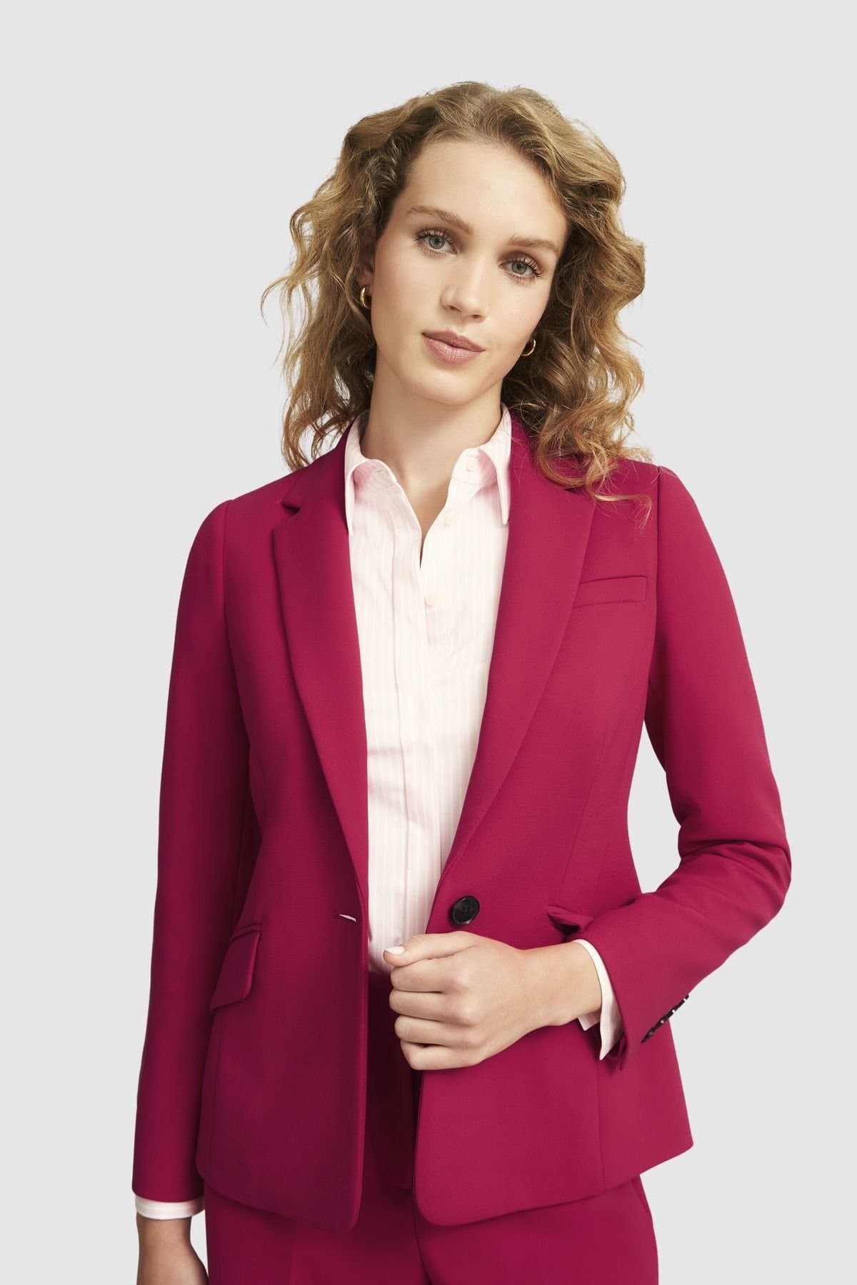 Hobbs London Hobbs London Magenta Blazer Jacket