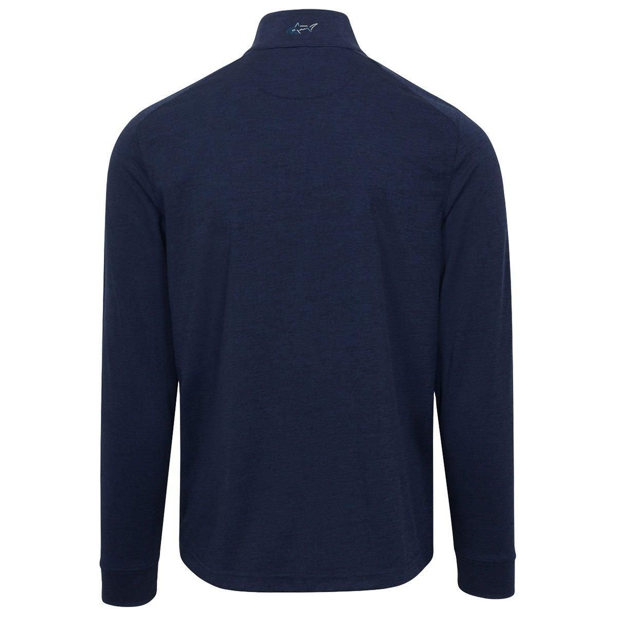 Greg Norman Greg Norman Men's Freedom Performance Pullover Half Zip Golf Mid Layer in Navy - 2