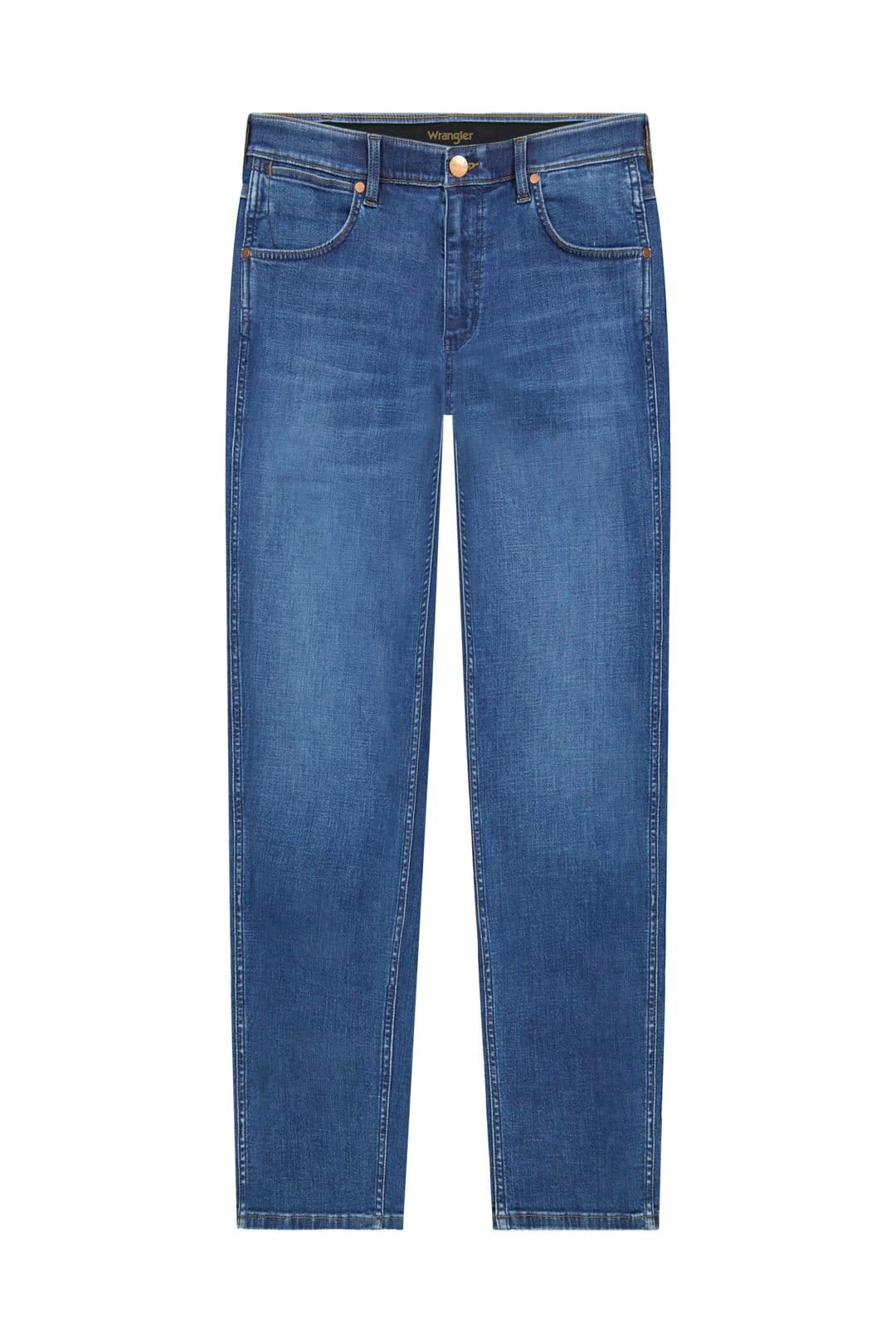 Wrangler Men's Blue Denim Jean In Blue