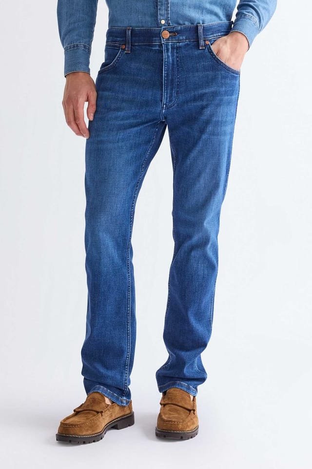 Wrangler Wrangler Men's Greens Boro Denim Jean Dandelion Summer in Blue - 3