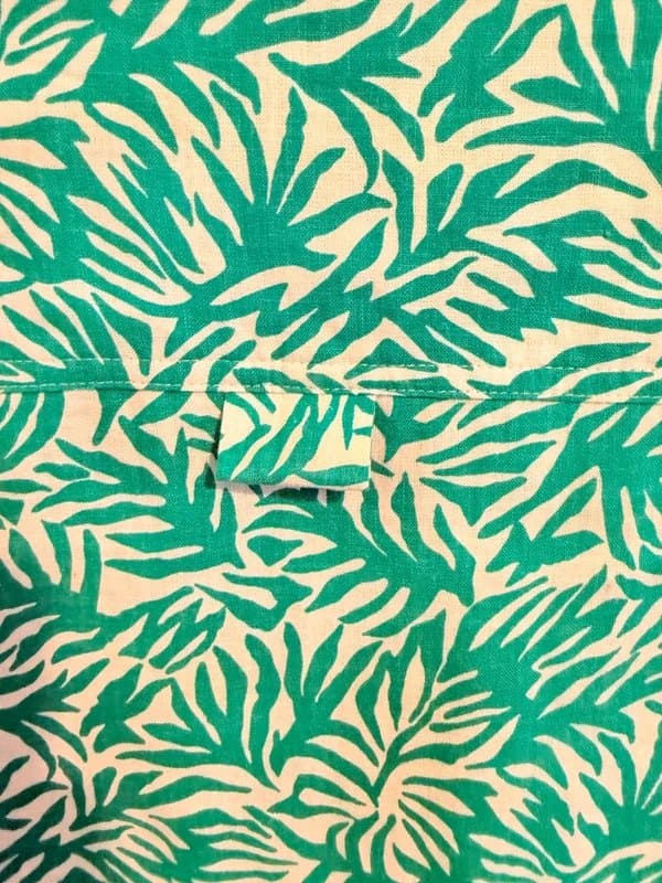 Topshop Topshop Women's White and Green Blouse