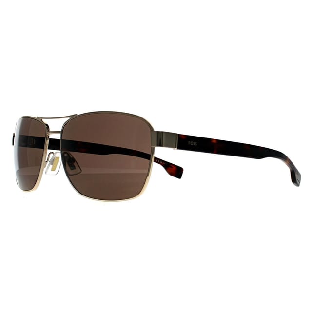 Hugo Boss Hugo Boss Men's Aviator Brown Gold Brown BOSS 1559/O/S - 2