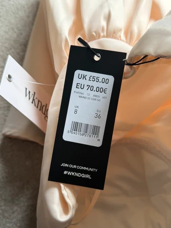 New Look New look corset mini dress ivory size 8 BNWT