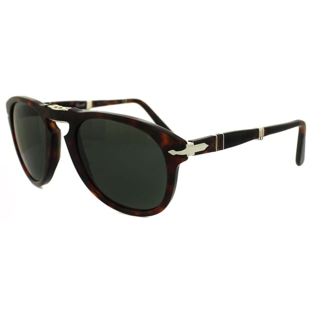 Persol Persol Men's Wrap Havana Crystal Green 714 Sunglasses in Brown - 2