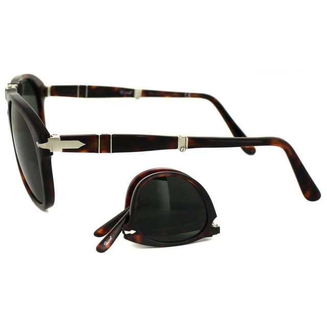 Persol Persol Men's Wrap Havana Crystal Green 714 Sunglasses in Brown - 3