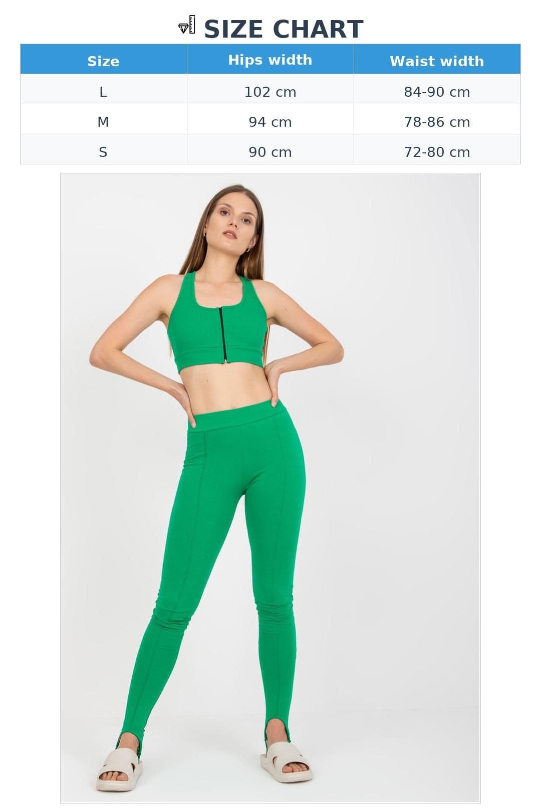 Love Lace Love Lace Women's High Waist Wide Band Leggings in Green - 4