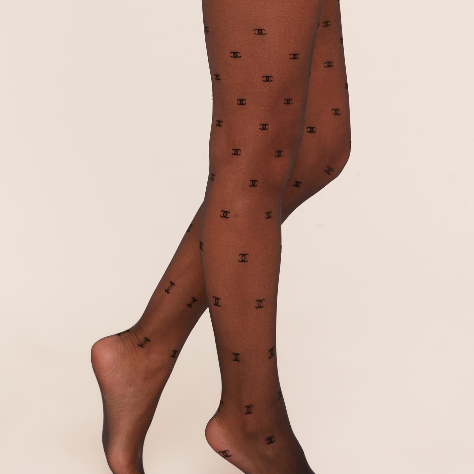 EGO EGO Black Logo Detail Tights For Women