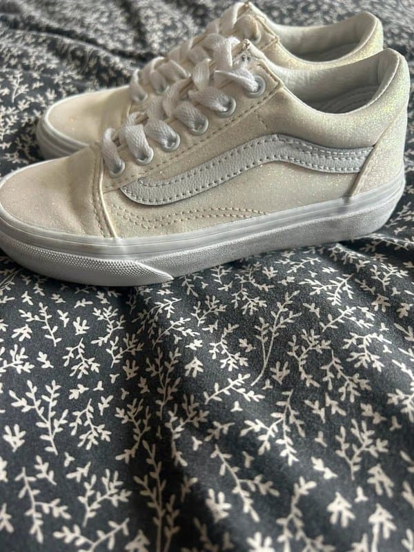 Vans Girls glittery vans uk 12