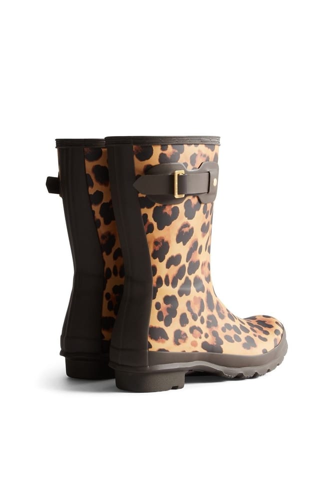 Hunter Hunter Women's Original Short Leopard Print Boot - 2