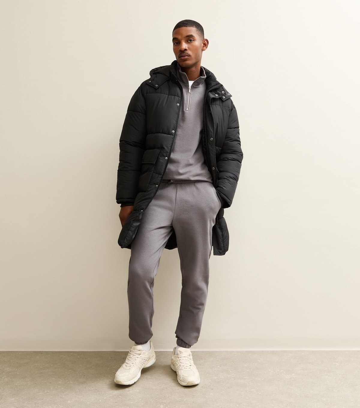 New Look New Look Black Regular Longline Puffer Jacket
