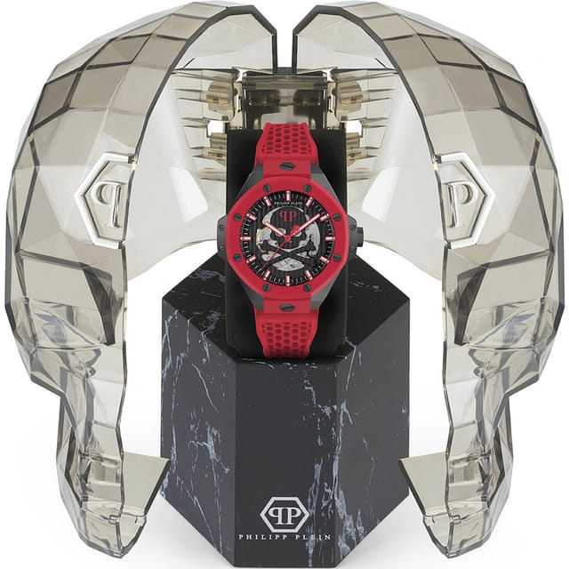 Philipp Plein Philipp Plein Men's PWPFA0524 45mm Automatic Watch in Red - 3