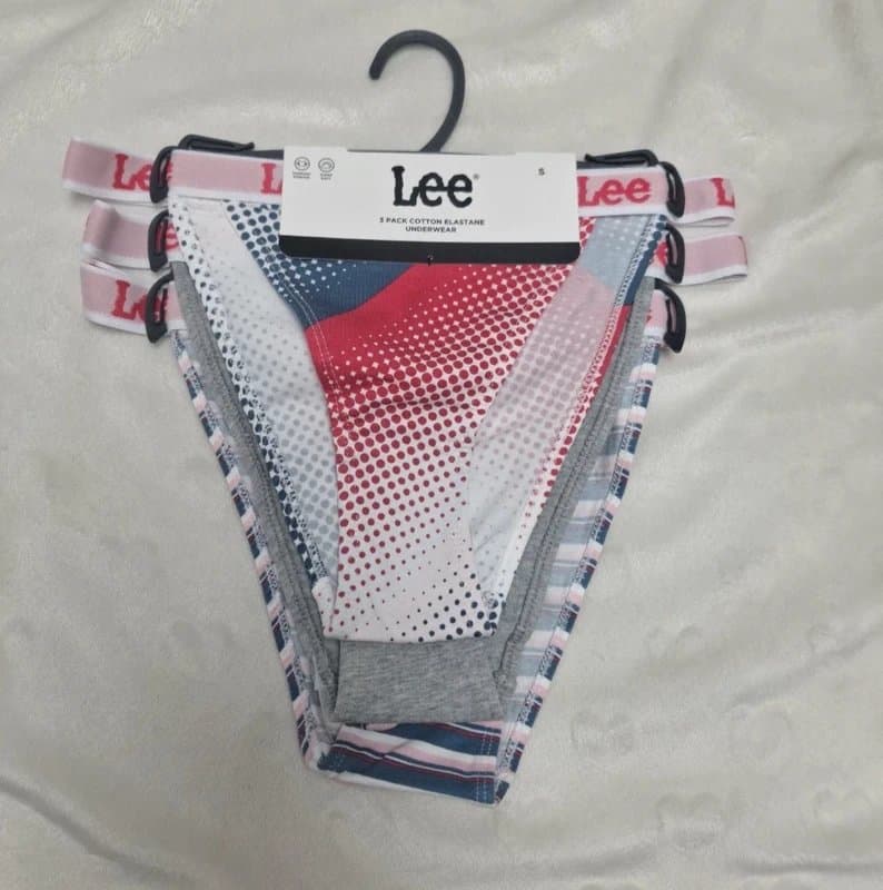 Lee New Lee womens 3 pack briefs size 14 large L ladies underwear pants casual panties gf wifes gift