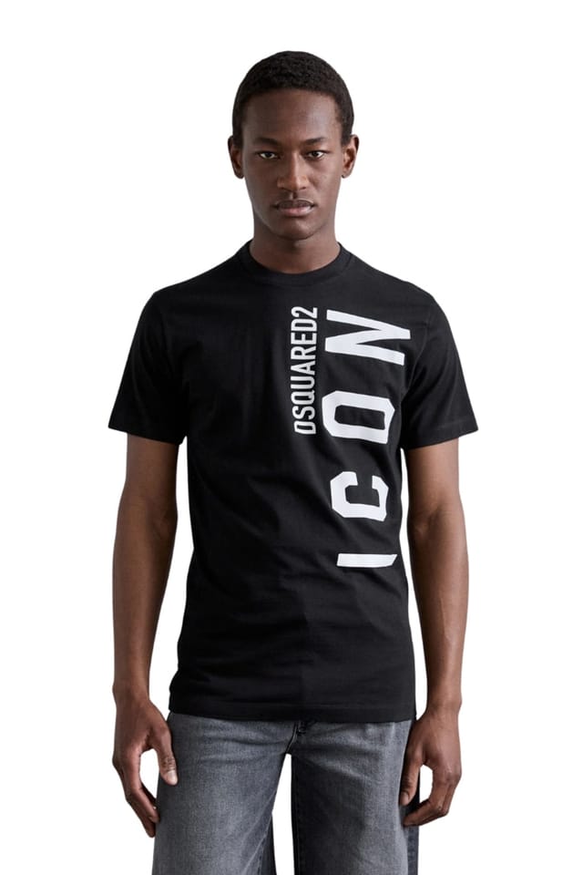 Dsquared2 Dsquared2 Men's Short Sleeve Round Relaxed Fit T-shirt in Black - 3