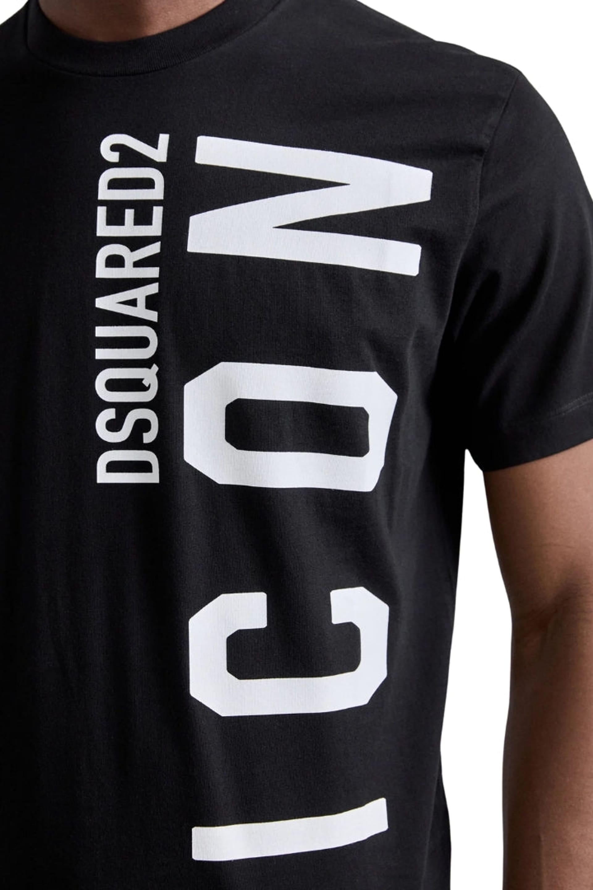 Dsquared2 Dsquared2 Men's Short Sleeve Round Relaxed Fit T-shirt in Black - 4