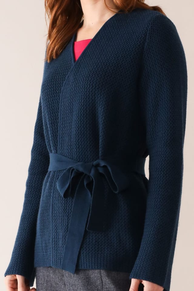 Nomads Clothing Nomads Clothing Women's Womens Tie Belt Cardigan in Blue - 2
