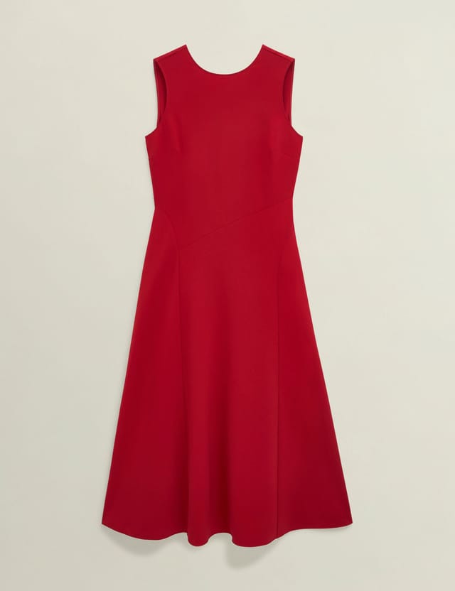 Hobbs London Hobbs London Women's Norieford Sleeveless Midi Dress in Crimson - 2