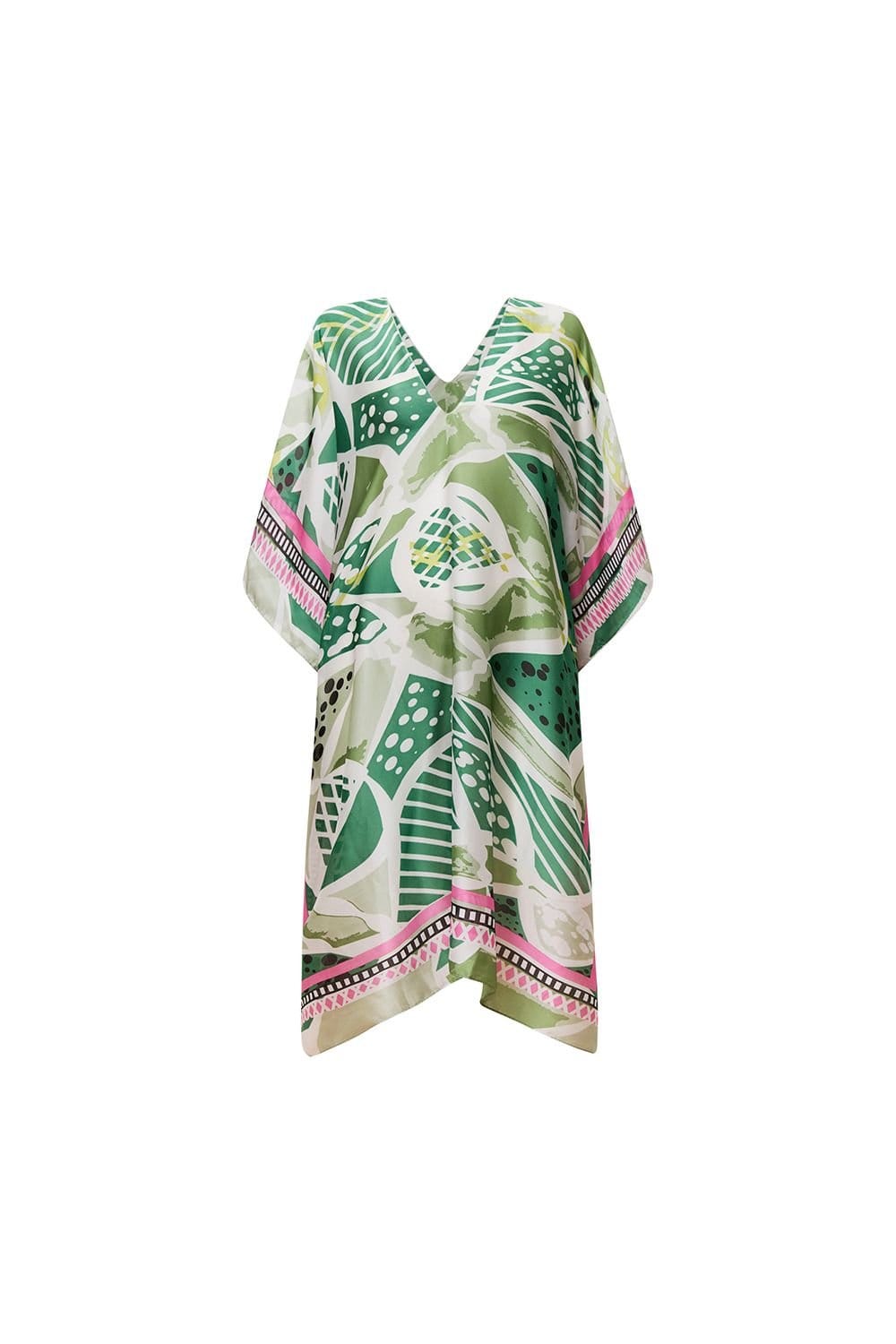 James Lakeland James Lakeland Women's Green Petal Mosaic Kaftan - 4