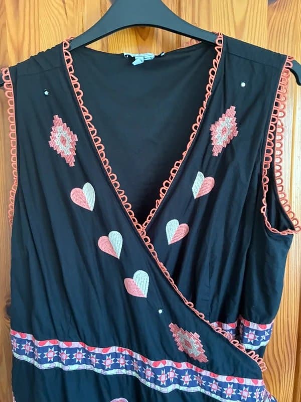 Never Fully Dressed Beautiful black cotton never fully dressed wrap dress size 24