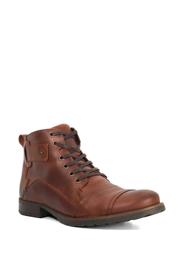 Dune London Dune London Men's 'Simon 1' Leather Smart Boots in Brown - 2