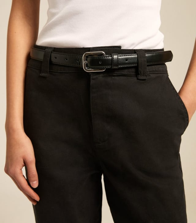 New Look Women's Black Straight Leg Cropped Trousers New Look - 3
